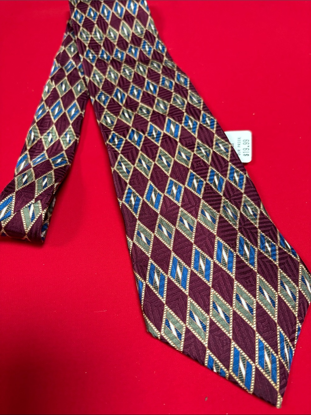 Van Heusen vintage 90s silk tie! NWT!